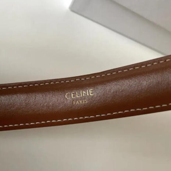 Celine Triomphe Canvas Belt 25mm - New with Box - Picture 5 of 8